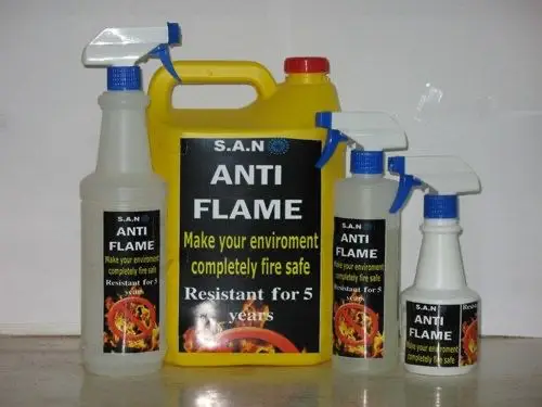 מעכב בעירה לבדים סינתטיים ואקריליים ANTI FLAME של S.A.N