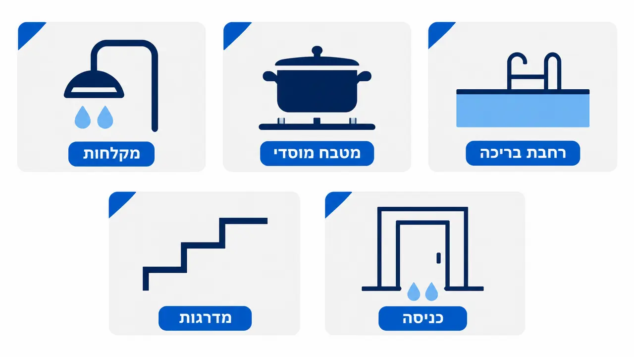 איך בוחרים פתרון לפי אזור השימוש?