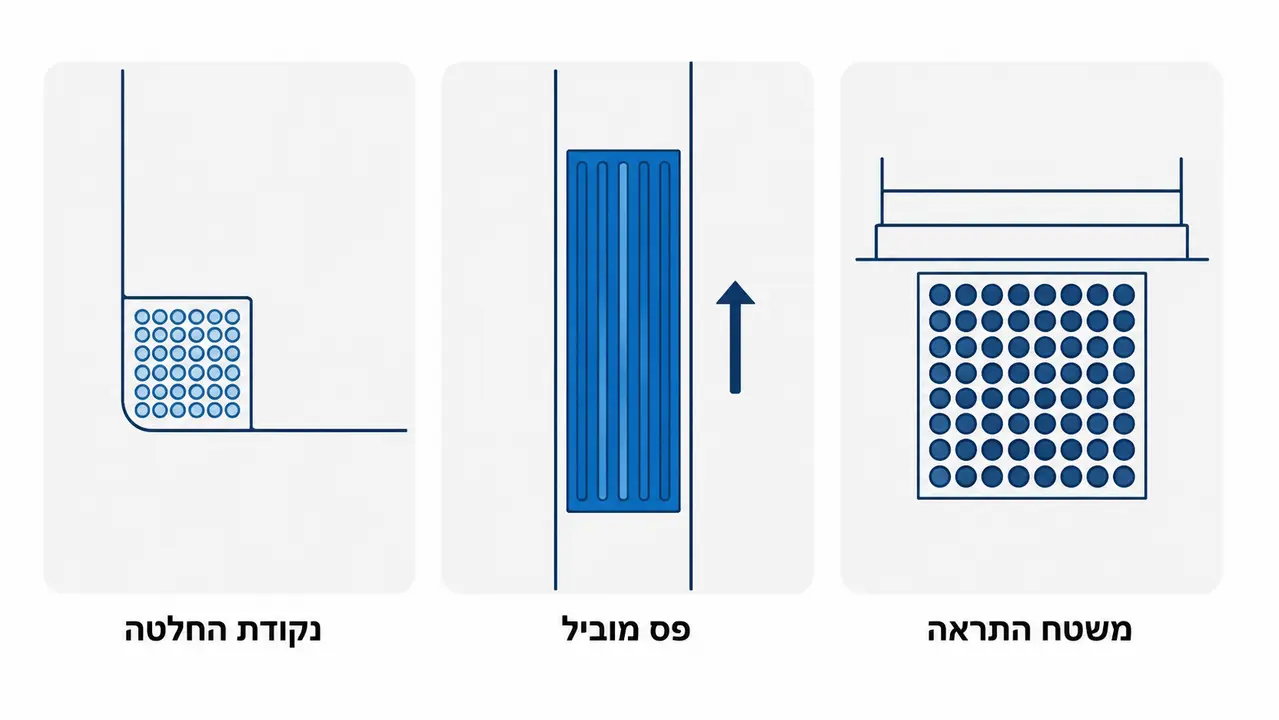 איך מבדילים בין הכוונה, אזהרה וסימון נקודת החלטה?