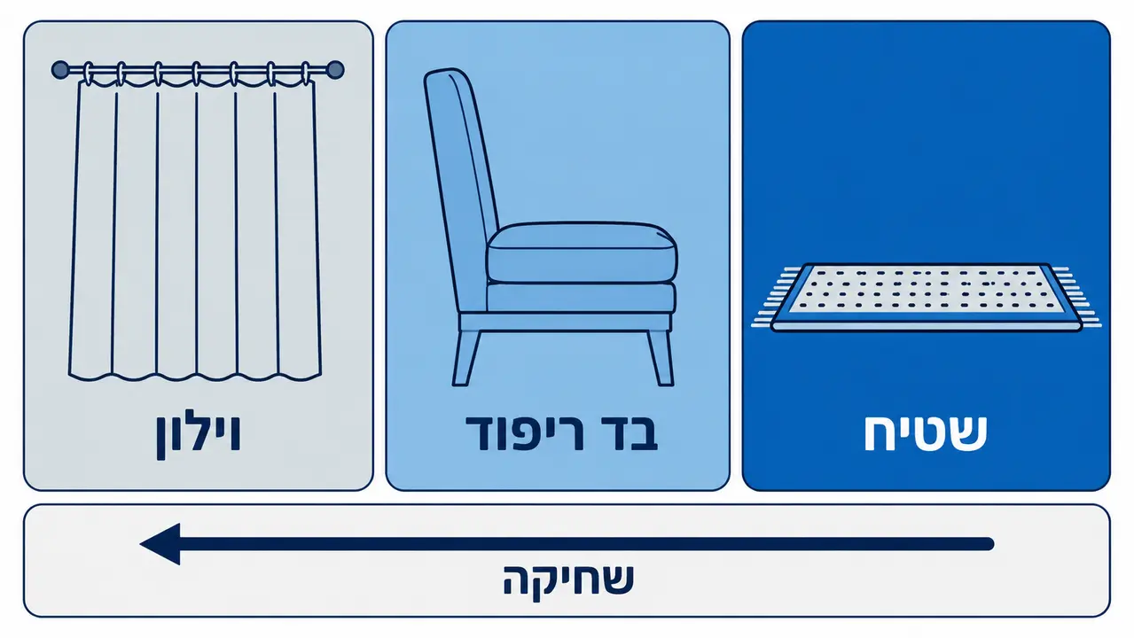 בדים, וילונות, ריפוד ושטיחים: פרמטרים לבחירת טיפול