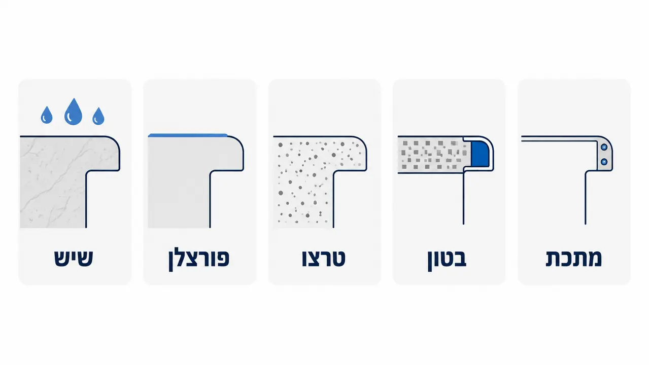 מצע המדרגה קובע את שיטת היישום