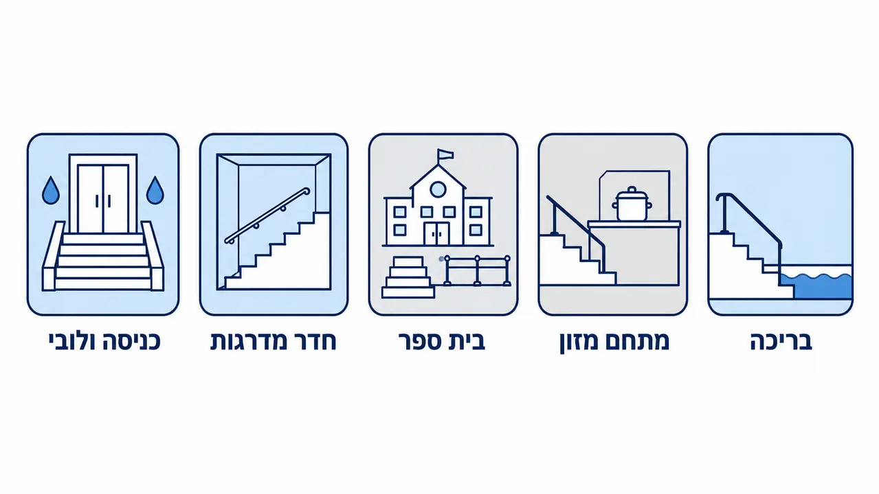 מה הופך גרם מדרגות ל"ציבורי" מבחינת סיכון?