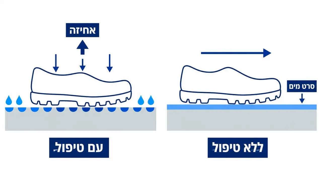 למה סימון בלבד לא עוזר במדרגות רטובות?